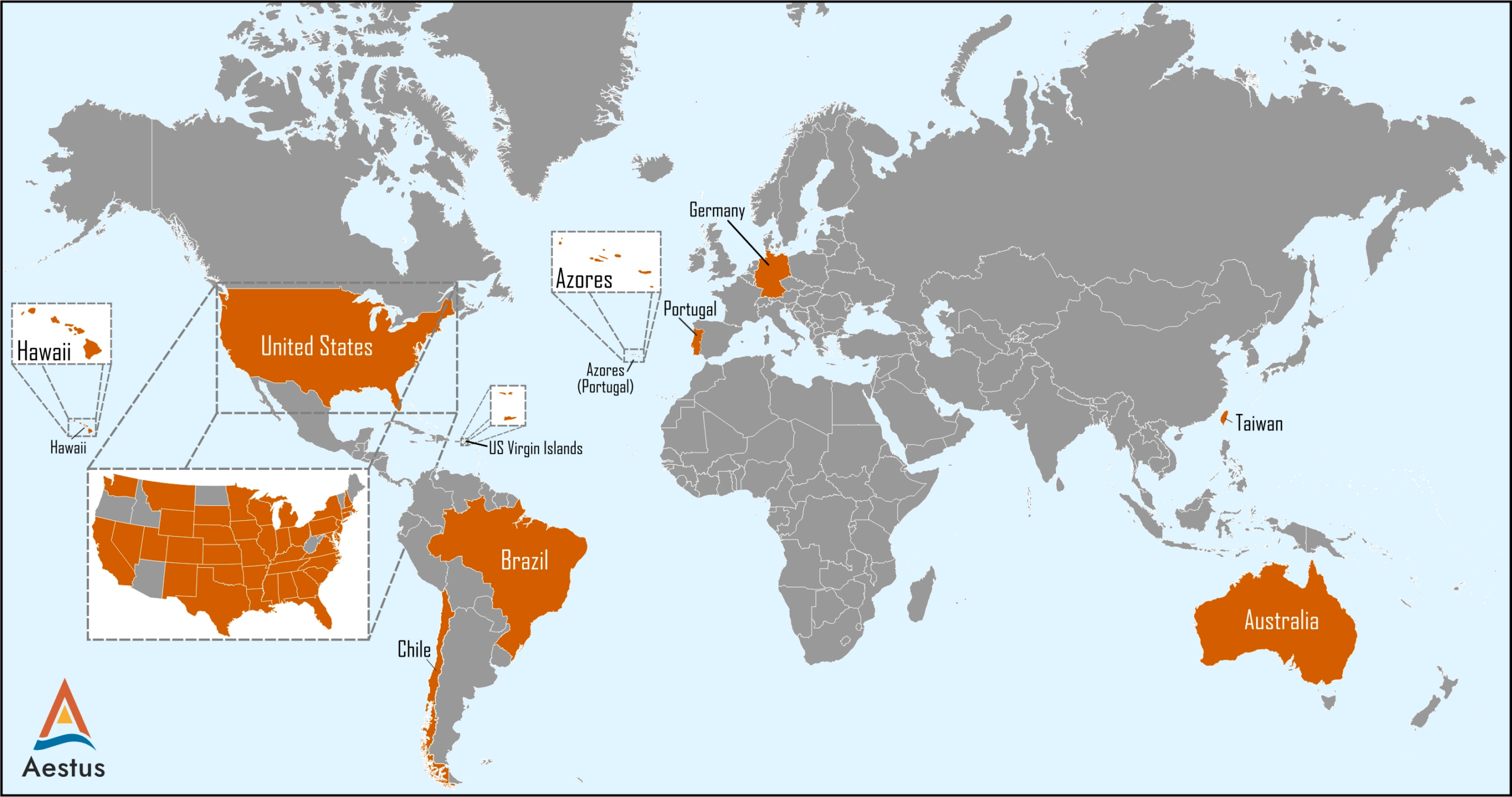 Where We Work Global Map